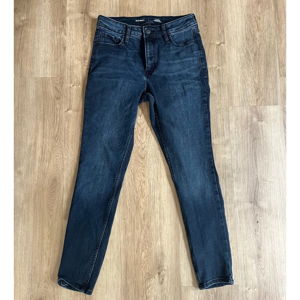Old Navy Womens Size 6 High Rise Rockstar Super Skinny Jeans Secret Slim Pockets